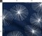 Mid Century Modern Circle Snowflake Chinoiserie Minimalist Mod Geo Dandelion White Blue Navy Flower Custom Printed Fabric by Spoonflower Various Fabrics by the Yard or Fat Quarter